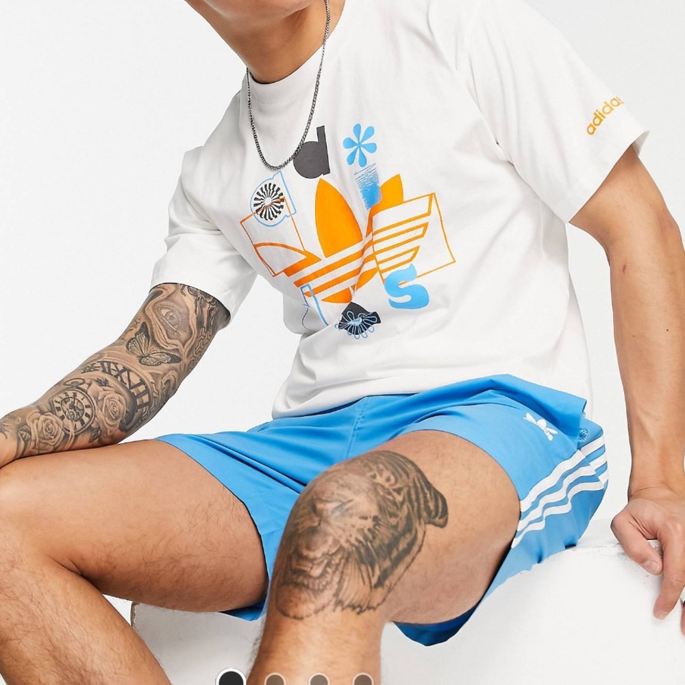 Adidas original white tee